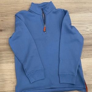 Mini Boden Blue Half Zip Sweatshirt. - Boys Size 11-12